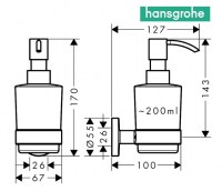 DOSIFICADOR JABON LIQUIDO LOGIS UNIVERSAL HANSGROHE